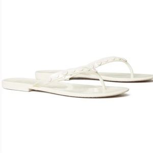 Tory Burch Studded Jelly Flip Flops